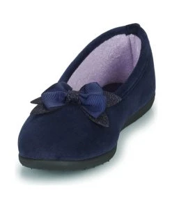 Chaussures Femme Chaussons Isotoner 97327 Bleu -Martina Magasin Soldes 21270642 500 C