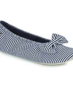 Chaussures Femme Chaussons Isotoner 97286 Bleu / Blanc