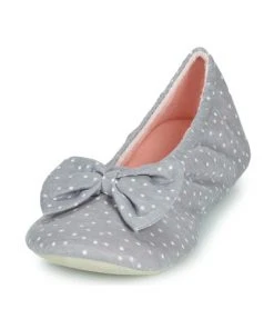 Chaussures Femme Chaussons Isotoner 97326 Gris -Martina Magasin Soldes 21270646 500 C