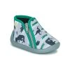 Chaussures Garçon Chaussons Citrouille et Compagnie IMAGINE GRIS-VERT -Martina Magasin Soldes 21447255 500 A