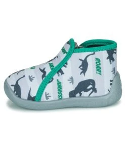 Chaussures Garçon Chaussons Citrouille et Compagnie IMAGINE GRIS-VERT -Martina Magasin Soldes 21447255 500 D