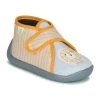Chaussures Enfant Chaussons Citrouille et Compagnie JUNGLE PERLE/GRIS-JAUNE