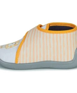 Chaussures Enfant Chaussons Citrouille et Compagnie JUNGLE PERLE/GRIS-JAUNE -Martina Magasin Soldes 21447256 500 D