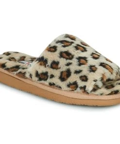 Chaussures Femme Chaussons Minnetonka LOLO Beige / Léopard