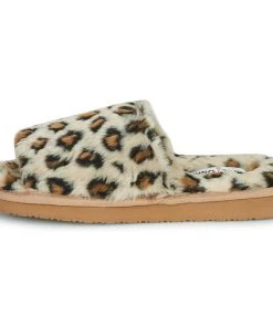 Chaussures Femme Chaussons Minnetonka LOLO Beige / Léopard -Martina Magasin Soldes 21650309 500 D
