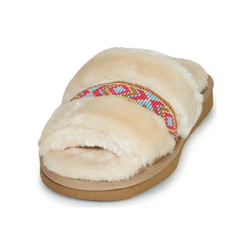 Chaussures Femme Chaussons Minnetonka LONDON Beige 5 Chaussures Femme Chaussons Minnetonka LONDON Beige – Image 3