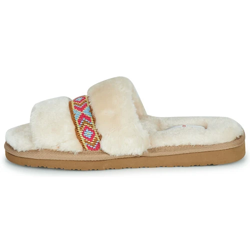 Chaussures Femme Chaussons Minnetonka LONDON Beige 6 Chaussures Femme Chaussons Minnetonka LONDON Beige – Image 4