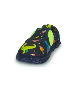 Chaussures Garçon Chaussons Giesswein ALSENZ Bleu / Jaune / Orange -Martina Magasin Soldes 21755099 500 C