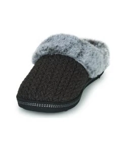 Chaussures Femme Chaussons Skechers COZY CAMPFIRE Noir -Martina Magasin Soldes 22429221 500 C