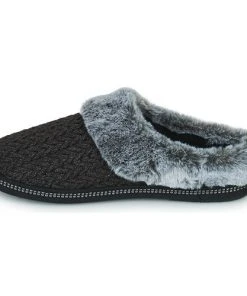 Chaussures Femme Chaussons Skechers COZY CAMPFIRE Noir -Martina Magasin Soldes 22429221 500 D