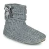 Chaussures Femme Chaussons Isotoner 97720 Gris -Martina Magasin Soldes 22580643 500 A