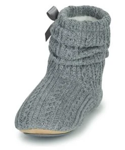 Chaussures Femme Chaussons Isotoner 97720 Gris -Martina Magasin Soldes 22580643 500 C