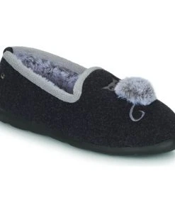 Chaussures Femme Chaussons Isotoner 97352 Marine chiné