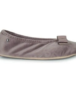 Chaussures Femme Chaussons Isotoner 97346 Taupe -Martina Magasin Soldes 22580648 500 B