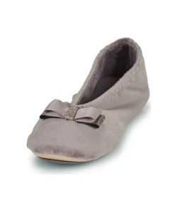 Chaussures Femme Chaussons Isotoner 97346 Taupe -Martina Magasin Soldes 22580648 500 C