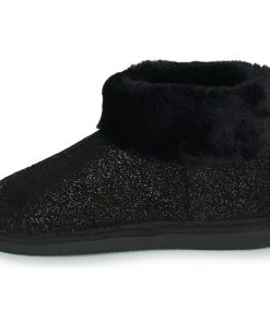 Chaussures Femme Chaussons Isotoner 97307 Noir -Martina Magasin Soldes 22580651 500 D