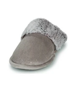 Chaussures Femme Chaussons Isotoner 97358 Taupe -Martina Magasin Soldes 22580652 500 C