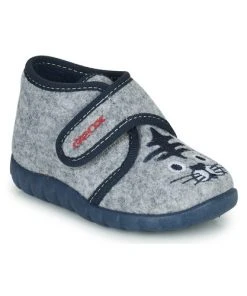 Chaussures Garçon Chaussons Geox B ZYZIE BOY Gris / Marine