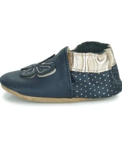 Chaussures Fille Chaussons bébés Robeez FLY IN THE WIND Marine -Martina Magasin Soldes 22813815 500 D