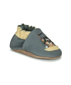Chaussures Garçon Chaussons bébés Robeez SEA BEAR Gris