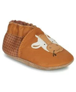 Chaussures Enfant Chaussons bébés Robeez FUNNY COW Camel