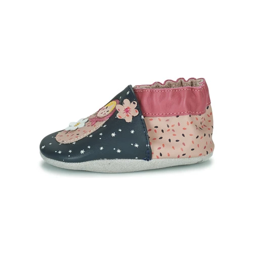 Chaussures Fille Chaussons bébés Robeez FLOWERDOLLS Marine / Rose 6 Chaussures Fille Chaussons bébés Robeez FLOWERDOLLS Marine / Rose – Image 4
