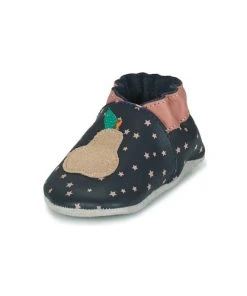 Chaussures Fille Chaussons bébés Robeez GOLDPEAR Marine -Martina Magasin Soldes 22813824 500 C