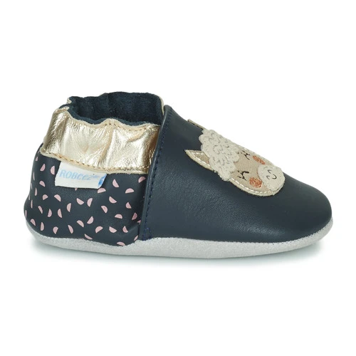Chaussures Fille Chaussons bébés Robeez LAMASPIRIT Marine 4 Chaussures Fille Chaussons bébés Robeez LAMASPIRIT Marine – Image 2