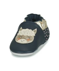 Chaussures Fille Chaussons bébés Robeez LAMASPIRIT Marine 8 Chaussures Fille Chaussons bébés Robeez LAMASPIRIT Marine -Martina Magasin Soldes 22813825 500 C