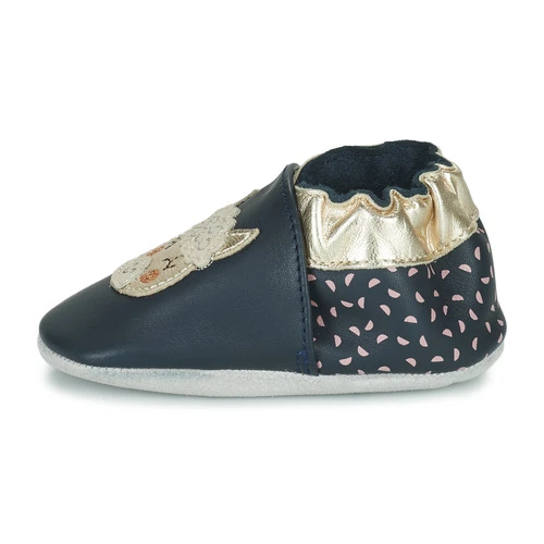 Chaussures Fille Chaussons bébés Robeez LAMASPIRIT Marine 6 Chaussures Fille Chaussons bébés Robeez LAMASPIRIT Marine – Image 4