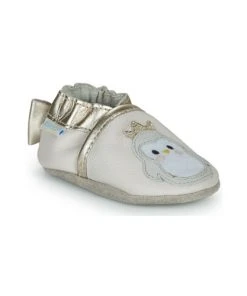 Chaussures Fille Chaussons bébés Robeez CUTE AUK Rose / Doré