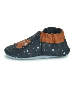 Chaussures Enfant Chaussons bébés Robeez GAME RUN Marine / Marron 9 Chaussures Enfant Chaussons bébés Robeez GAME RUN Marine / Marron -Martina Magasin Soldes 22813830 500 D