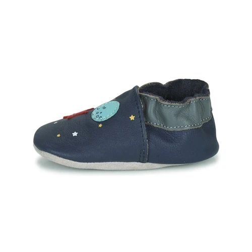 Chaussures Garçon Chaussons bébés Robeez WATCH THE EARTH Marine 6 Chaussures Garçon Chaussons bébés Robeez WATCH THE EARTH Marine – Image 4