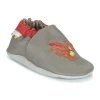 Chaussures Garçon Chaussons bébés Robeez FIRETALE Gris / Rouge -Martina Magasin Soldes 22813832 500 A