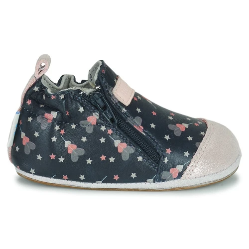 Chaussures Fille Chaussons bébés Robeez FESTIVE HEARTS Marine / Rose 3 Chaussures Fille Chaussons bébés Robeez FESTIVE HEARTS Marine / Rose – Image 2
