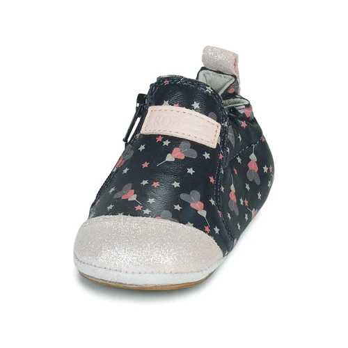 Chaussures Fille Chaussons bébés Robeez FESTIVE HEARTS Marine / Rose 4 Chaussures Fille Chaussons bébés Robeez FESTIVE HEARTS Marine / Rose – Image 3