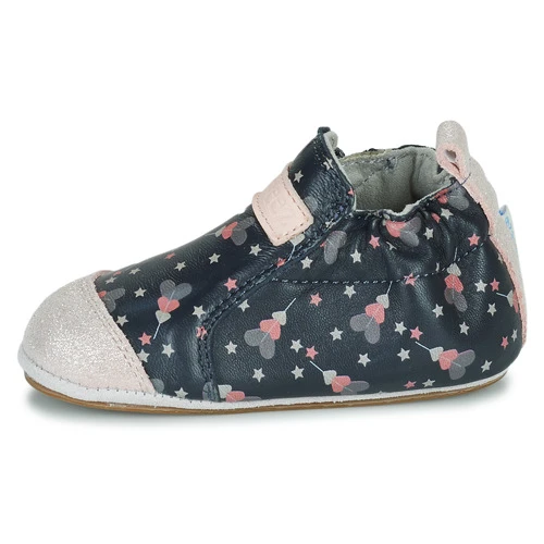 Chaussures Fille Chaussons bébés Robeez FESTIVE HEARTS Marine / Rose 5 Chaussures Fille Chaussons bébés Robeez FESTIVE HEARTS Marine / Rose – Image 4