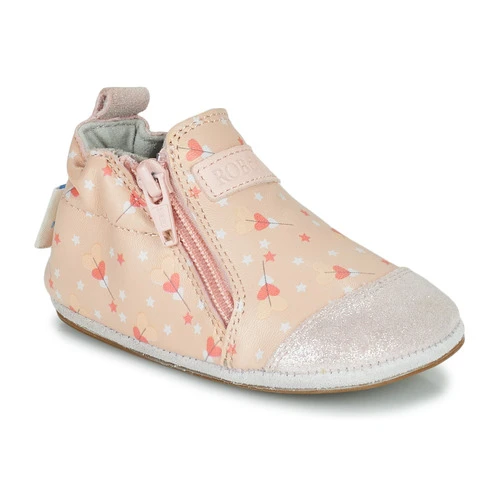 Chaussures Fille Chaussons bébés Robeez FESTIVE HEARTS Rose 3 Chaussures Fille Chaussons bébés Robeez FESTIVE HEARTS Rose