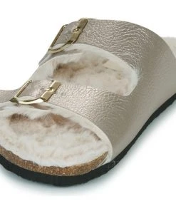 Chaussures Femme Chaussons Plakton BETA Doré -Martina Magasin Soldes 22873286 500 C