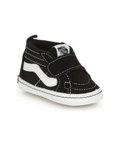 Chaussures Enfant Chaussons Vans IN SK8-HI CRIB Noir / Blanc