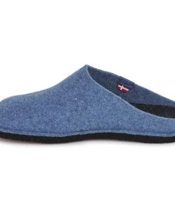 Chaussures Femme Chaussons Sanita REWOOLY Bleu -Martina Magasin Soldes 22880269 500 D