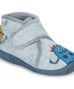 Chaussures Garçon Chaussons Citrouille et Compagnie CORMORAN Gris