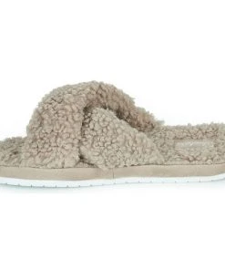 Chaussures Femme Chaussons Skechers COZY SLIDE Beige -Martina Magasin Soldes 23067620 500 D