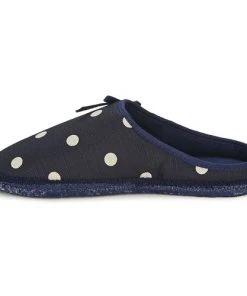 Chaussures Femme Chaussons Giesswein PLEIN Bleu / Pois Blanc -Martina Magasin Soldes 283380 500 D