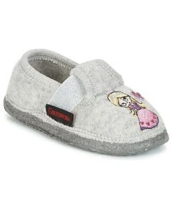 Chaussures Fille Chaussons Giesswein THUNGEN Gris